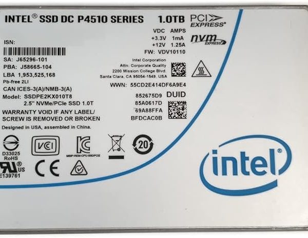 Intel SSDPE2KX010T801 1T NVME Enterprise Server SSD