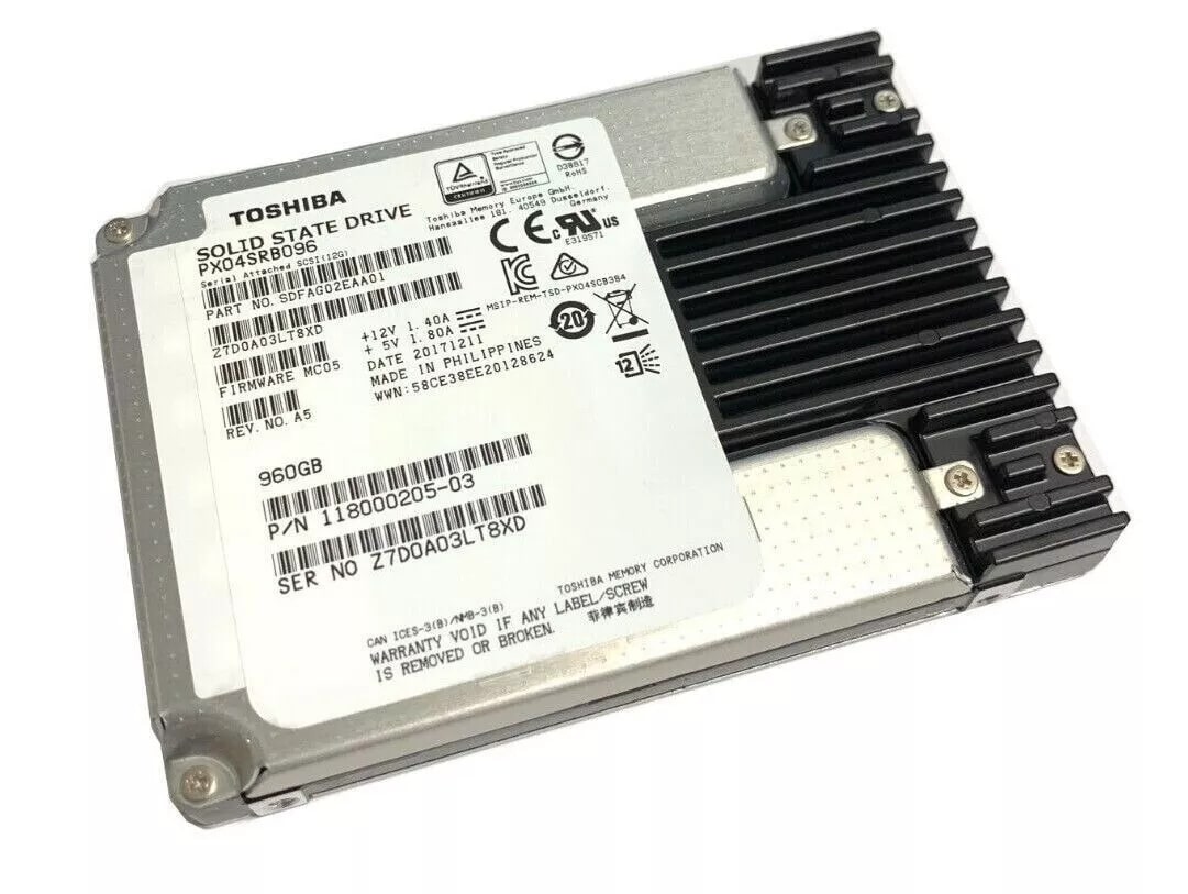 Toshiba Enterprise 960GB SAS SSD 12Gbps 2.5 (PX04SRB096)-min Toshiba Enterprise 960GB SAS SSD