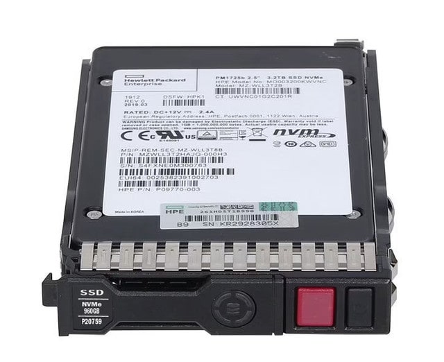 960GB HPE NVMe SSD Gen3 - P47844-B21-min 960GB HPE NVMe SSD